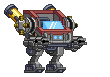 Braço de Mecha XM2 Lança Nuvem em um mecha completo
