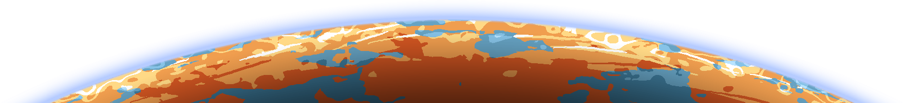 Horizonte planetário de Solarizado