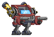 Canhão Triturador em um mecha completo