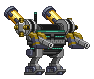 Corpo de Mech Munari em um mecha completo