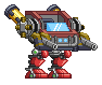 Pernas de Mecha Hermes em um mecha completo
