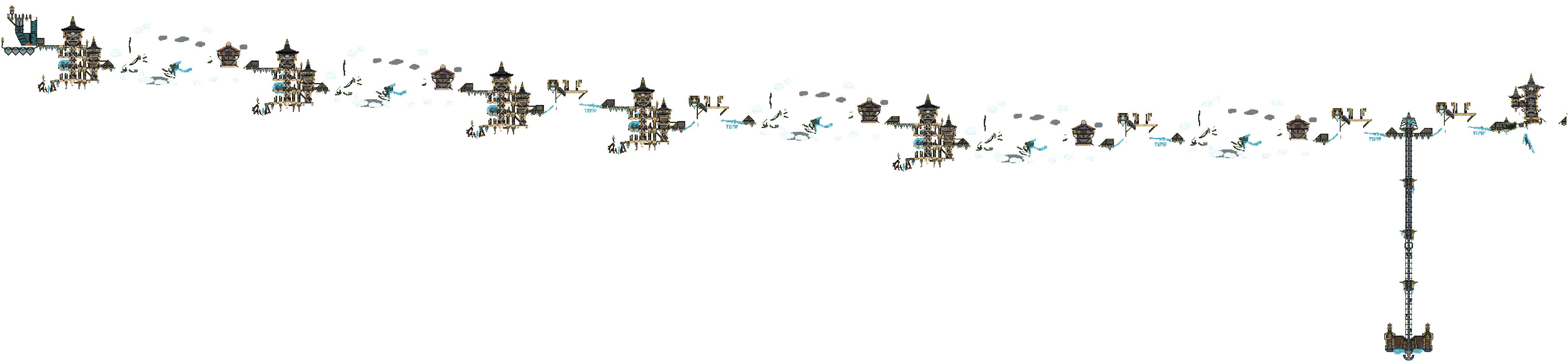 Mapa de Ilhas Flutuantes dos Saturnianos