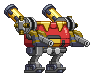 Corpo de Mecha Batido em um mecha completo