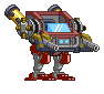 XS R-03C Pirata Rho Mecha em um mecha completo