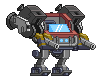 Propulsores de Mecha Exitus em um mecha completo