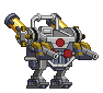 Corpo de Mecha Kabuto-00 em um mecha completo