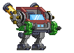 Braço de Mecha de Drone de Plasma em um mecha completo