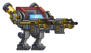 Rifle de Exploração em um mecha completo