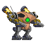 Corpo de Mecanismo Cruzado em um mecha completo