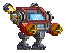 Granadas de Napalm Theta XS em um mecha completo
