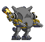 Corpo de Mech Skelekin em um mecha completo