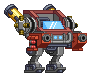 Braço de Mecha Split Shot em um mecha completo