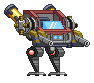 Pernas de Mecha Titã em um mecha completo