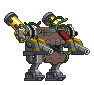 Corpo de Mecha Golem em um mecha completo
