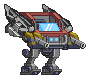 Propulsores de Mech Camuflado em um mecha completo