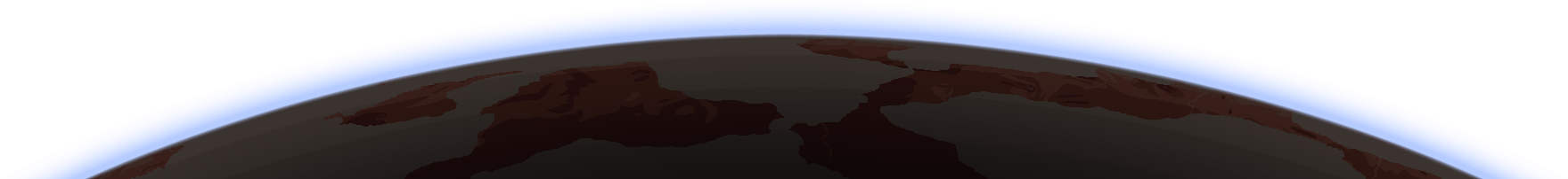 Horizonte planetário de Deserto Devastado Escuro