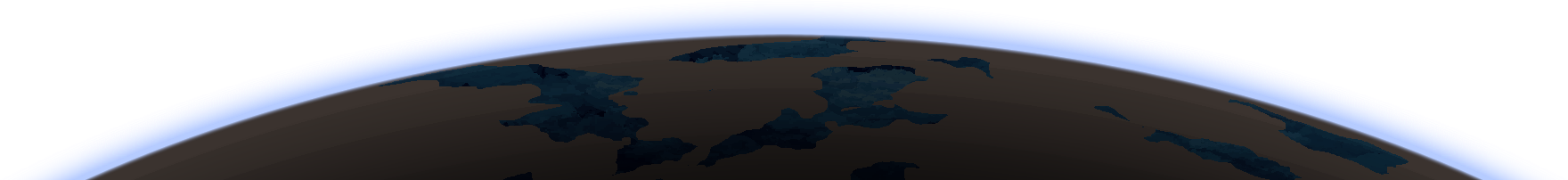 Horizonte planetário de Oceano Oleoso