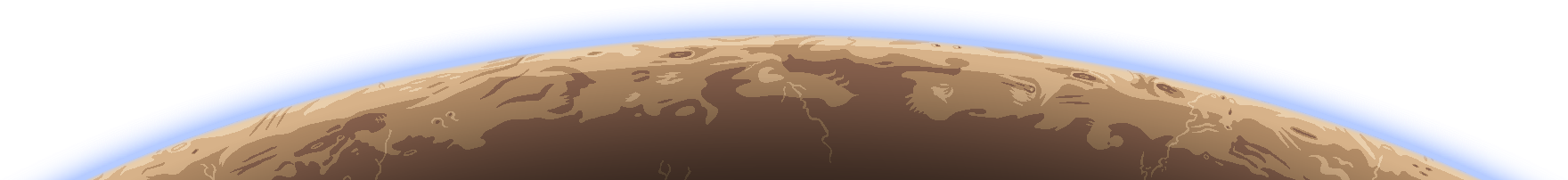 Horizonte planetário de Planetóide Desértico