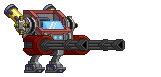 Canhão Rotativo SG em um mecha completo