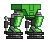 Animação isolada de Pernas de Mecha Funil