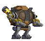 Corpo de Mech Esfinge Cinza em um mecha completo