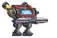 Braço de Mech Canhão de Plasma em um mecha completo