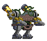 Corpo de Mecha Golem-00 em um mecha completo