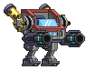 Braço de Lançador de Serra em um mecha completo