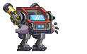 Braço de Mecha Solus Katana em um mecha completo