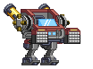 Rack de Mísseis Mega em um mecha completo