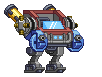 Braço de Mecha da Tommy Gun em um mecha completo