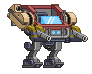 Propulsores de Mecanismo Vanguard em um mecha completo