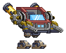Pernas de Mecha de Cavalaria em um mecha completo