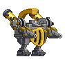 Corpo de Mecha Arthuria em um mecha completo