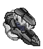 Animação isolada de Corpo de Mech Camuflado