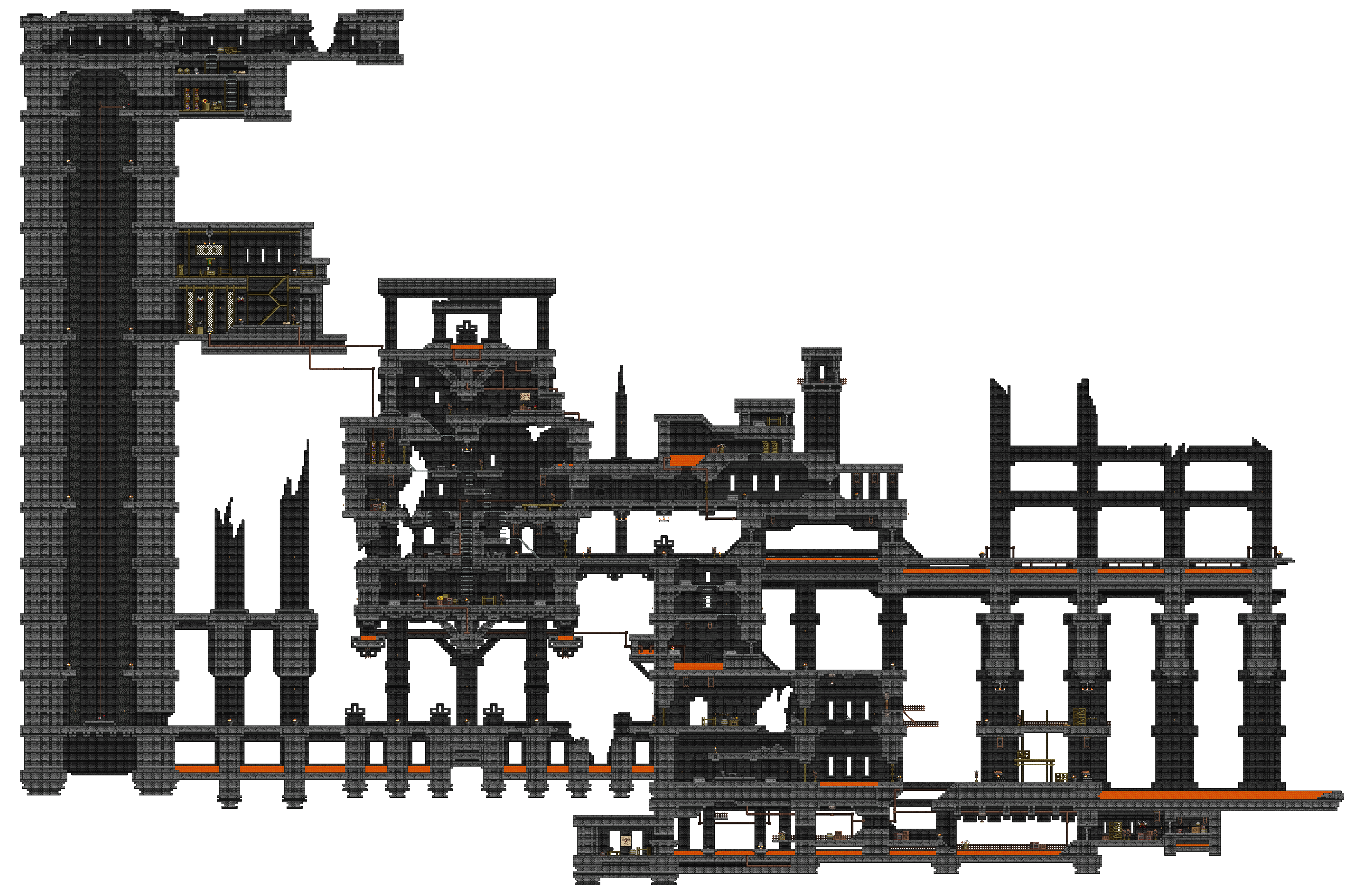 Mapa de Forja Vulcânica dos Glitch