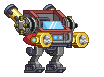 Braço de Mecha de Punho de Espinho em um mecha completo