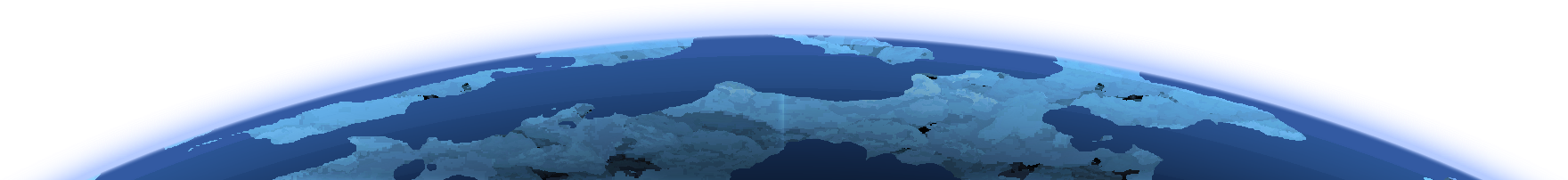 Horizonte planetário de Oceano Tempestuoso