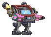 Braço de Espingarda MEKA em um mecha completo
