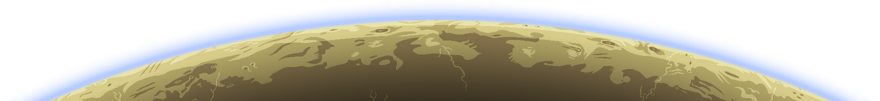 Horizonte planetário de Deserto Colorido