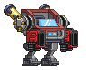 Braço de Chama III em um mecha completo