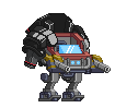 XS R-03C Pirata Rho Mecha em um mecha completo