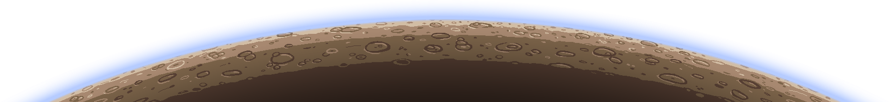 Horizonte planetário de Lua de Gelo