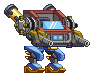 Pernas de Mecha Twinjet em um mecha completo