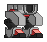 Animação isolada de Pernas de Mech Kitsune