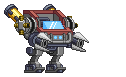 Braço de Mecha com Broca Laser-2 em um mecha completo