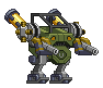 Corpo de Mecha U.S.C.M. em um mecha completo
