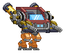 Pernas de Mecha Sigma XS em um mecha completo