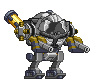 Corpo de Mecha Orbus em um mecha completo