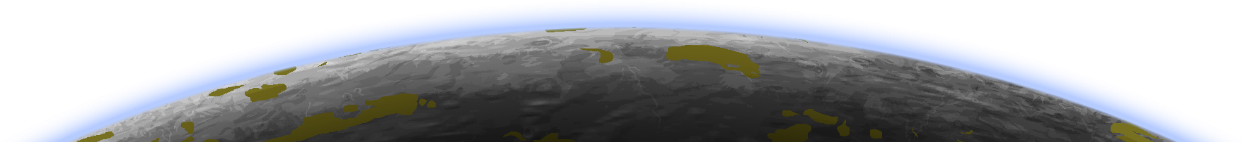 Horizonte planetário de Montanhoso